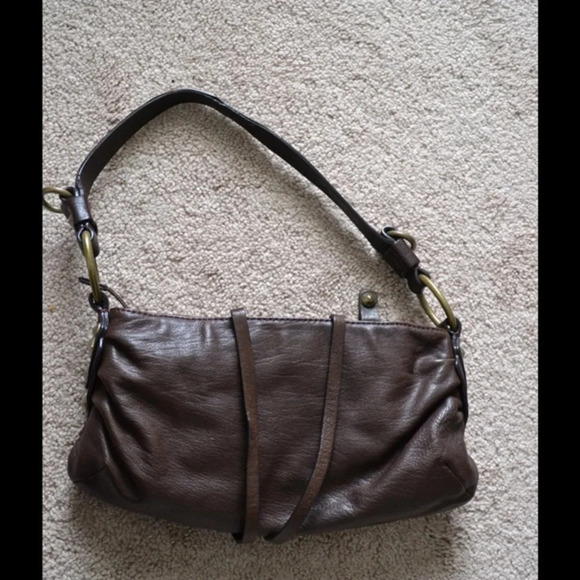 NWOT Ellen Tracy leather shoulder bag - Picture 2 of 4